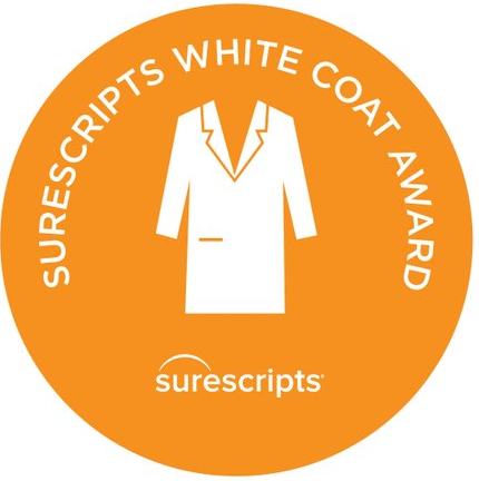 5 Time Winner of White Coat Award by Surescripts