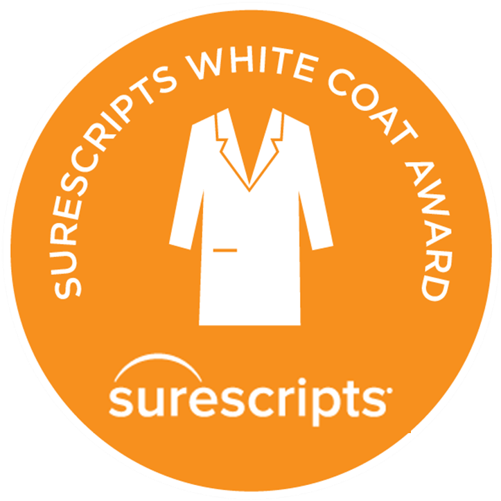 5 Time Winner of White Coat Award by Surescripts